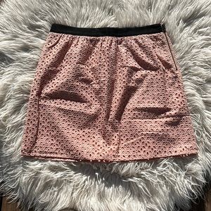 Loft Pink with Black Accent Eyelet Skirt, 6